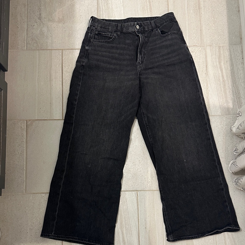 American Eagle Outfitters Black Wide Leg Jeans
